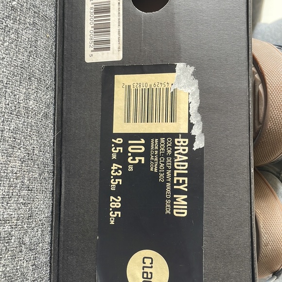 Clae Bradley Mid - Deep Navy Waxed Suede - Picture 3 of 6